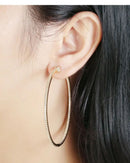 Brincos de Argolas grandes Ouro 18k e Pedras Zircônias | Antialérgicos