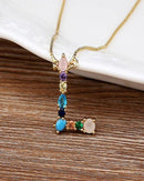 Colar de Ouro com Pingente de letras iniciais do seu Nome L - Arcadec 