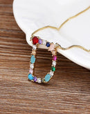 Colar de Ouro com Pingente de letras iniciais do seu Nome D - Arcadec 