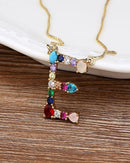 Colar de Ouro com Pingente de letras iniciais do seu Nome E - Arcadec 