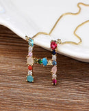 Colar de Ouro com Pingente de letras iniciais do seu Nome H - Arcadec 