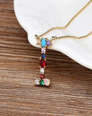 Colar de Ouro com Pingente de letras iniciais do seu Nome I - Arcadec 